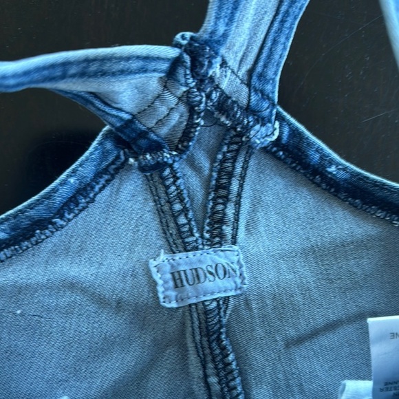 Denim Kids Overalls with Patches Hudson Jeans - Picture 2 of 4